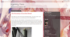 Desktop Screenshot of organizing-chaos.blogspot.com