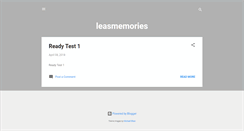 Desktop Screenshot of leasmemories.blogspot.com