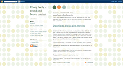 Desktop Screenshot of ebony-booty-1.blogspot.com
