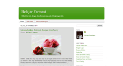 Desktop Screenshot of belajar-farmasi.blogspot.com