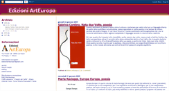 Desktop Screenshot of edizioniarteuropa.blogspot.com