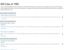 Tablet Screenshot of ehsclassof1985.blogspot.com