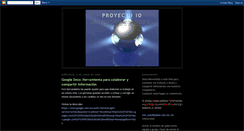 Desktop Screenshot of blogproyectoio.blogspot.com