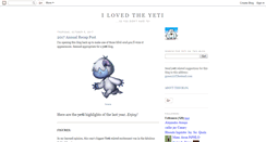 Desktop Screenshot of ilovetheyeti.blogspot.com