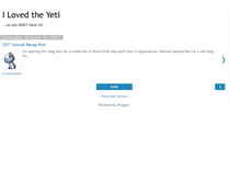 Tablet Screenshot of ilovetheyeti.blogspot.com