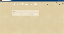 Desktop Screenshot of flowerpowerknits.blogspot.com