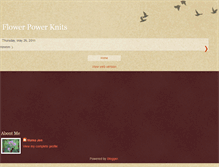 Tablet Screenshot of flowerpowerknits.blogspot.com