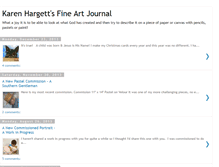Tablet Screenshot of karenhargettsfineartjournal.blogspot.com