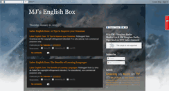 Desktop Screenshot of mjsenglishbox.blogspot.com