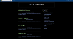 Desktop Screenshot of faith-basedforwards.blogspot.com