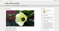 Desktop Screenshot of ninaulanapoetry.blogspot.com