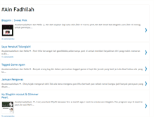 Tablet Screenshot of ainfadhilahblogger.blogspot.com