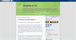 Desktop Screenshot of 50goingon30.blogspot.com