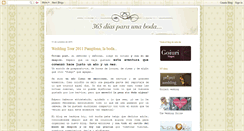 Desktop Screenshot of 365diasparaunaboda.blogspot.com