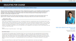 Desktop Screenshot of educating4change.blogspot.com