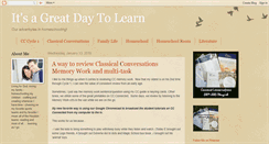 Desktop Screenshot of greatday2learn.blogspot.com