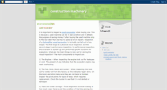 Desktop Screenshot of infoconstructionmachinery.blogspot.com