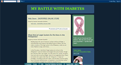 Desktop Screenshot of mybattlewithdiabetes.blogspot.com