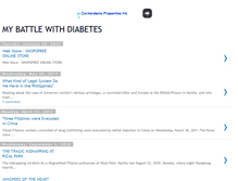 Tablet Screenshot of mybattlewithdiabetes.blogspot.com