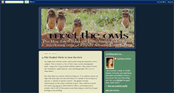 Desktop Screenshot of meettheowls.blogspot.com