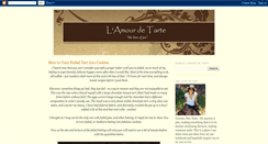 Desktop Screenshot of lamourdetarte.blogspot.com