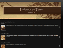 Tablet Screenshot of lamourdetarte.blogspot.com