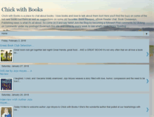 Tablet Screenshot of chickwithbooks.blogspot.com