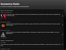 Tablet Screenshot of noctaminaradio.blogspot.com