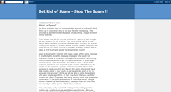 Desktop Screenshot of get-rid-of-spam.blogspot.com