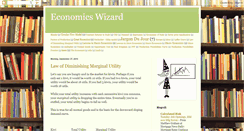 Desktop Screenshot of economicswizard.blogspot.com