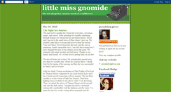 Desktop Screenshot of littlemissgnomide.blogspot.com