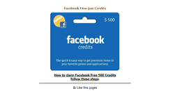 Desktop Screenshot of facebook-free-500-credits.blogspot.com