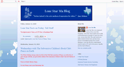 Desktop Screenshot of lonestarmablog.blogspot.com