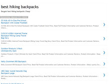 Tablet Screenshot of besthikingbackpacksblog.blogspot.com
