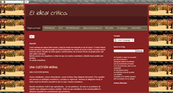 Desktop Screenshot of el-ideal-critico.blogspot.com