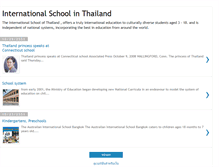 Tablet Screenshot of bangkokschool.blogspot.com