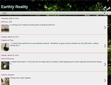 Tablet Screenshot of earthlyreality.blogspot.com