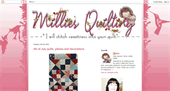 Desktop Screenshot of milliesquilting.blogspot.com