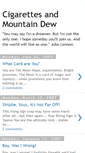 Mobile Screenshot of cigarettesandmountaindew.blogspot.com