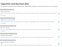 Tablet Screenshot of cigarettesandmountaindew.blogspot.com