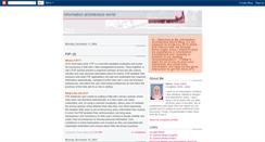 Desktop Screenshot of infoarchitecture.blogspot.com