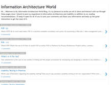 Tablet Screenshot of infoarchitecture.blogspot.com