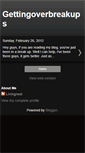 Mobile Screenshot of gettingoverbreakups.blogspot.com