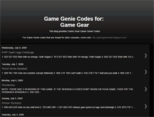 Tablet Screenshot of gamegenie-gamegear.blogspot.com