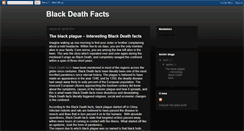 Desktop Screenshot of black-death-facts.blogspot.com