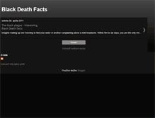 Tablet Screenshot of black-death-facts.blogspot.com