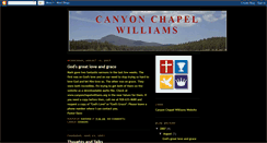 Desktop Screenshot of canyonchapel.blogspot.com