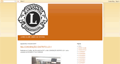 Desktop Screenshot of lionsclubeuniaodavitoria.blogspot.com