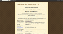 Desktop Screenshot of aomprayerlist.blogspot.com