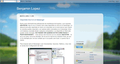 Desktop Screenshot of benjilopez.blogspot.com